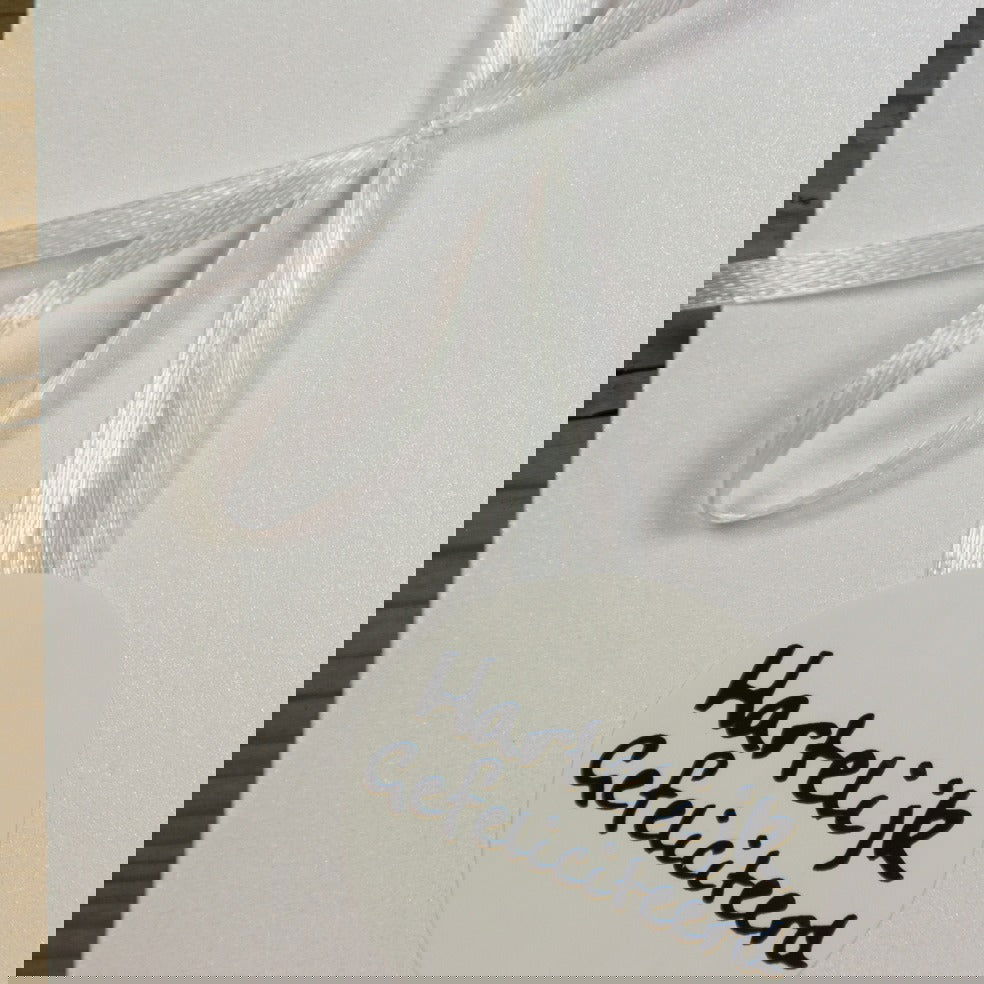 Metallic Envelop Wit vierkant - Kadopapier.net