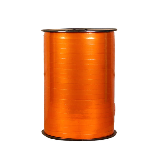 Metallic krullint Oranje - Kadopapier.net