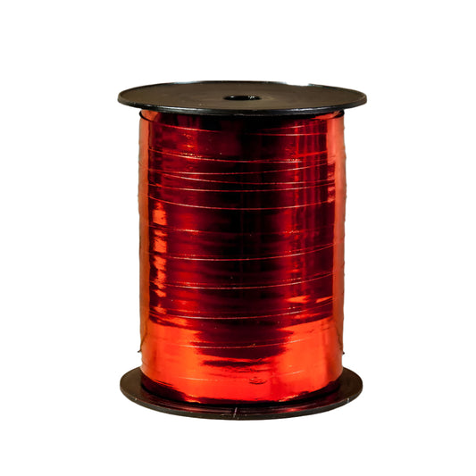 Metallic krullint Rood - Kadopapier.net