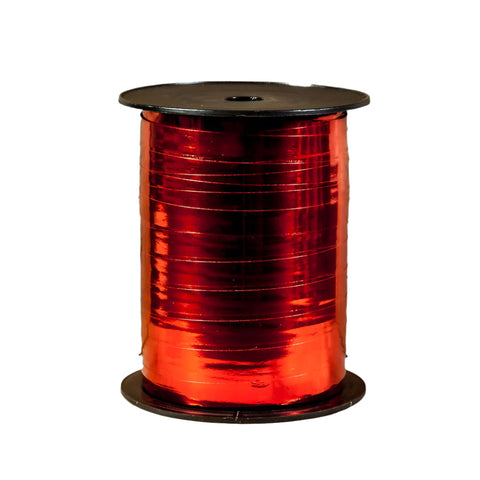 Metallic krullint Rood - Kadopapier.net