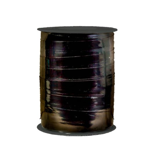 Metallic krullint Zwart - Kadopapier.net