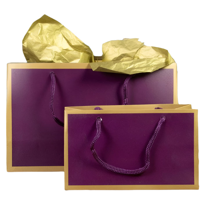 Mini Kadotasje Chic Aubergine - Kadopapier.net