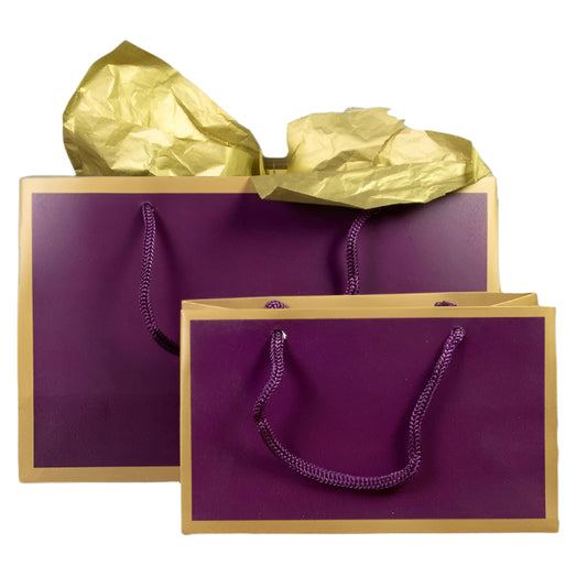 Mini Kadotasje Chic Aubergine - Kadopapier.net