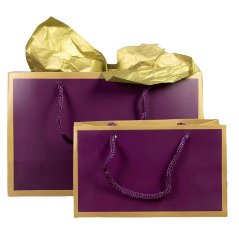 Mini Kadotasje Chic Aubergine - Kadopapier.net