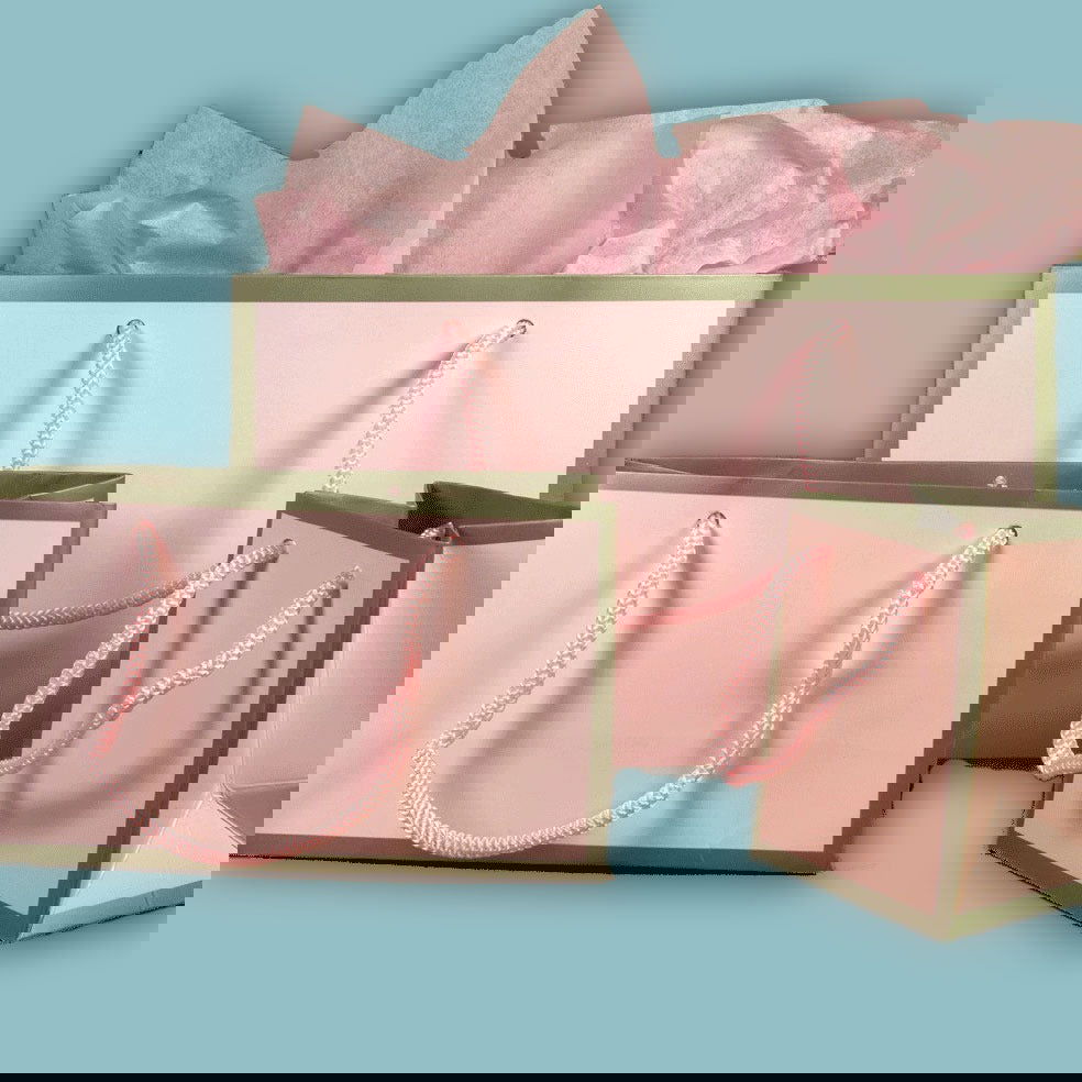 Mini Kadotasje Chic Roze - Kadopapier.net