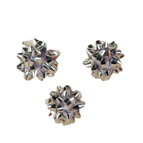 Mini Starbow Zilver 25mm. - Kadopapier.net