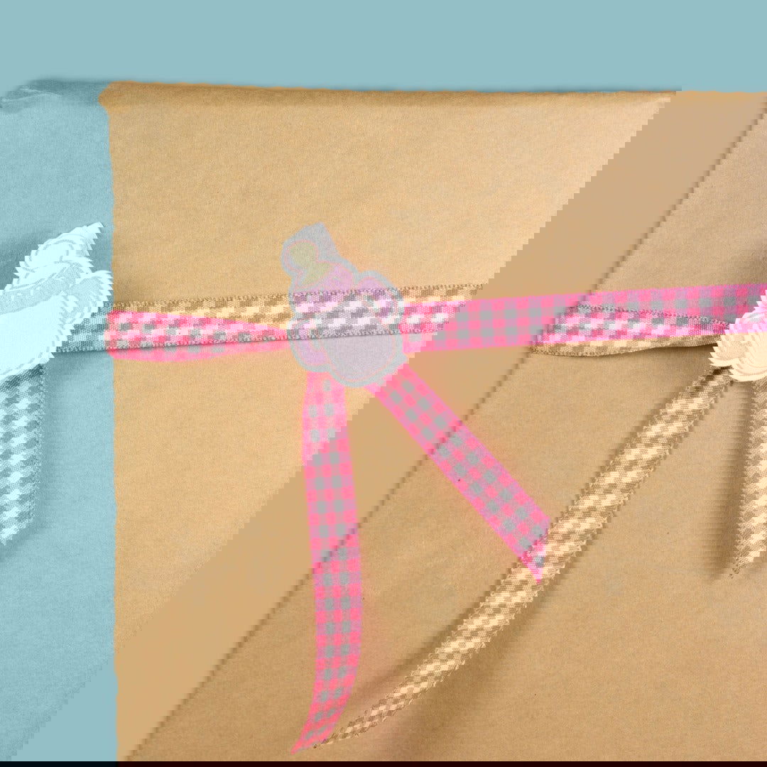 Mini knijpertje Flesje Roze - Kadopapier.net