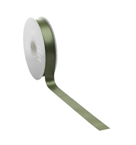 Mosgroen Satijnlint 3-38mm / 25-50m - Kadopapier.net