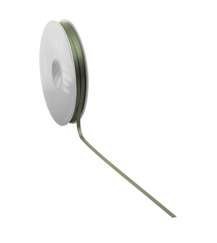 Mosgroen Satijnlint 3-38mm / 25-50m - Kadopapier.net