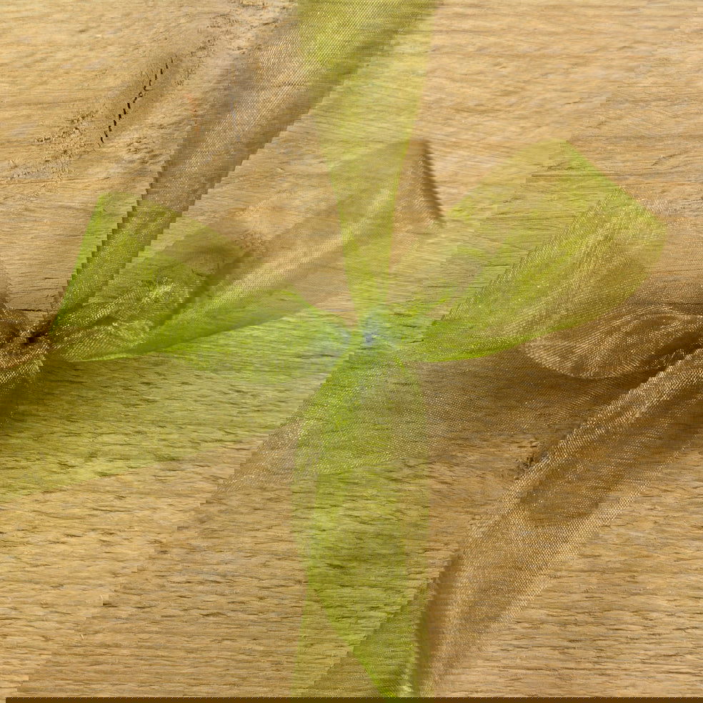 Mosgroen Voile lint - Kadopapier.net