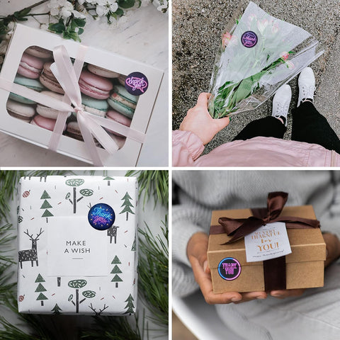 Verschlussaufkleber Herz Gold -Sticker-Label-