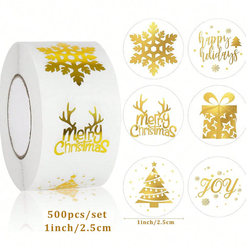 Verschlussaufkleber Herz Gold -Sticker-Label-