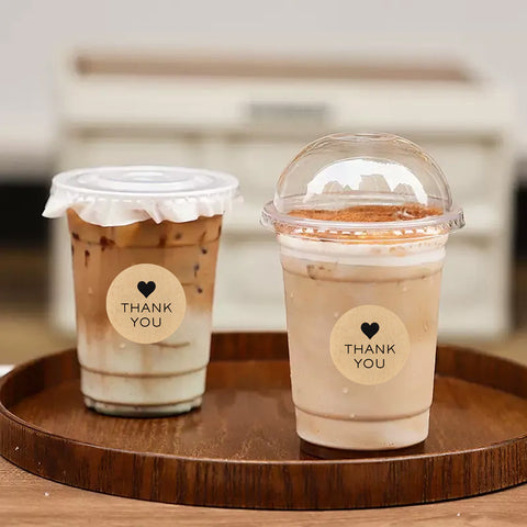 Verschlussaufkleber Herz Gold -Sticker-Label-