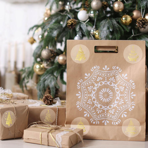 Verschlussaufkleber Herz Gold -Sticker-Label-