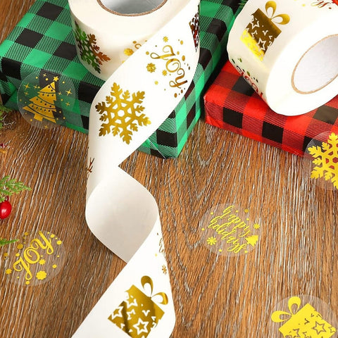 Verschlussaufkleber Herz Gold -Sticker-Label-