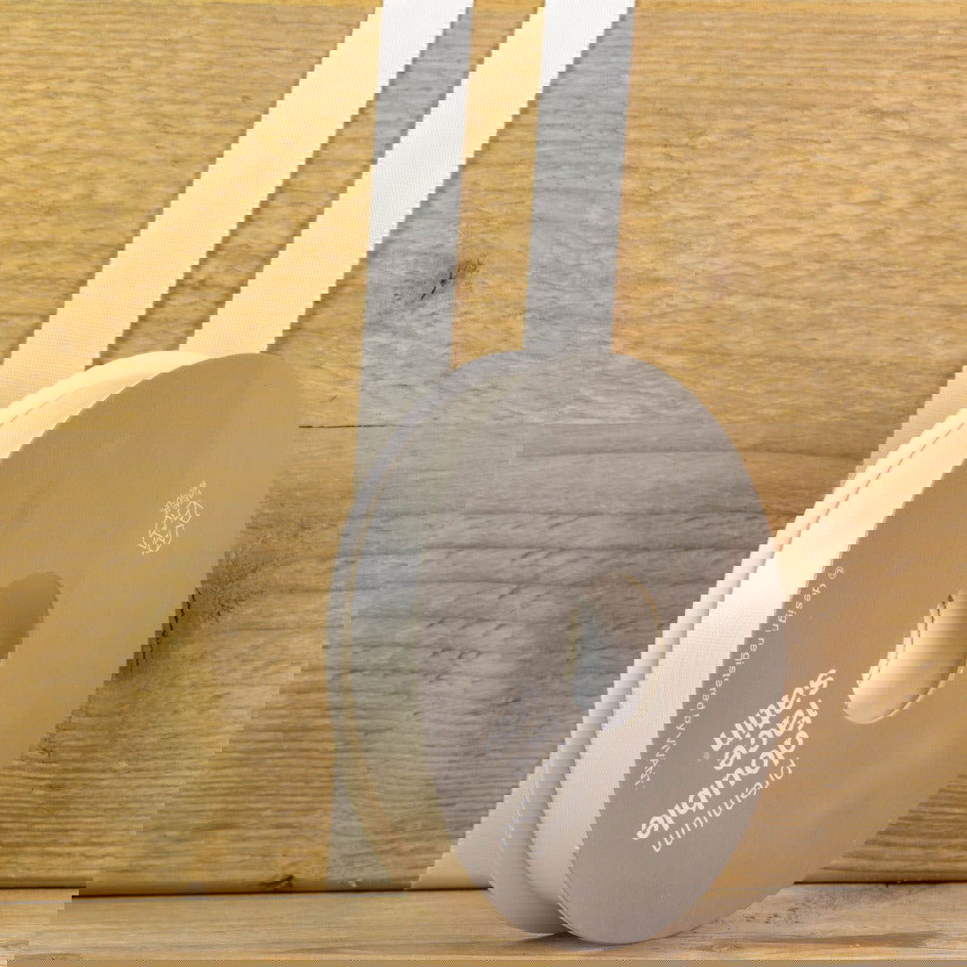 Off White Satijnlint - Kadopapier.net