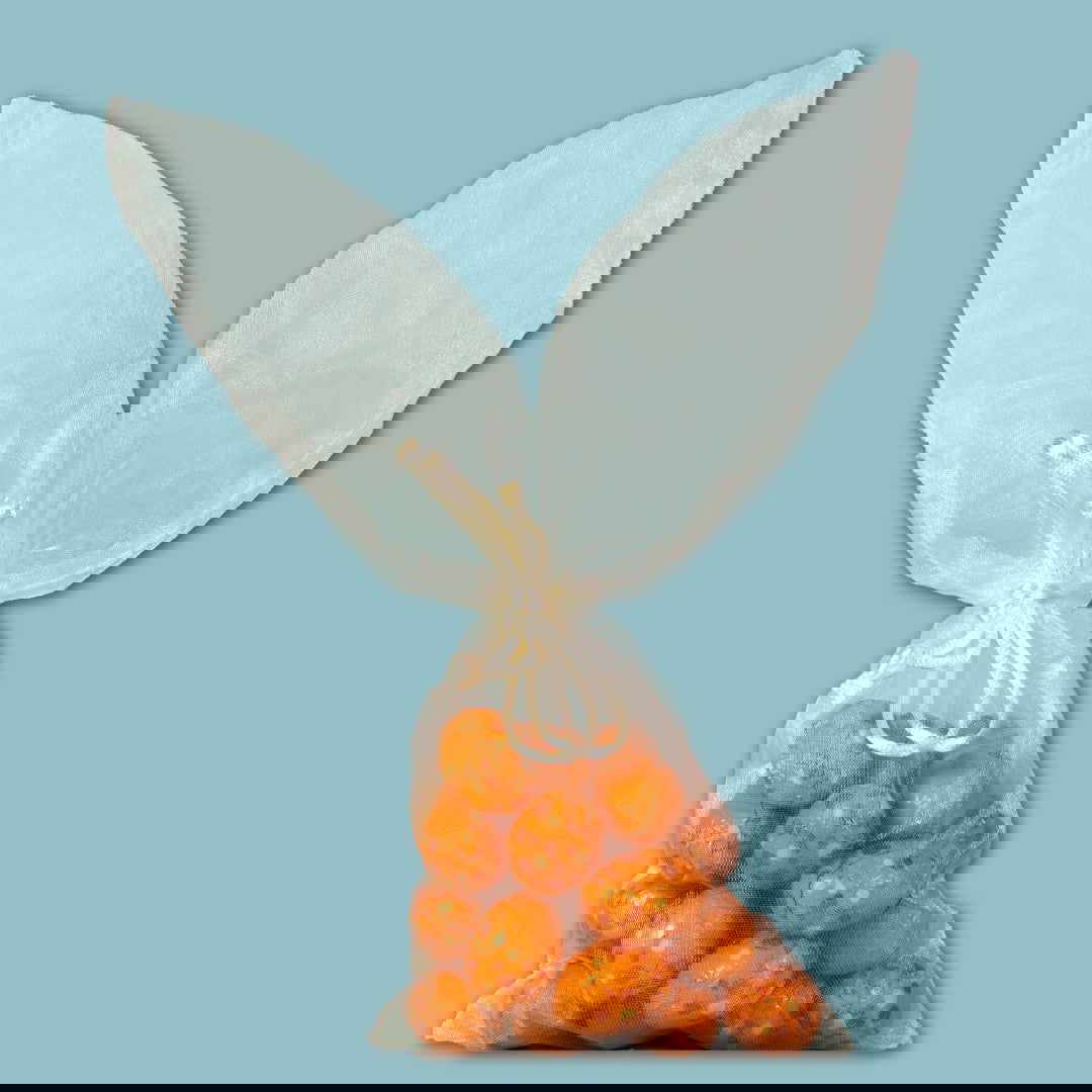 Organza Paaszakje Ivoor - Kadopapier.net