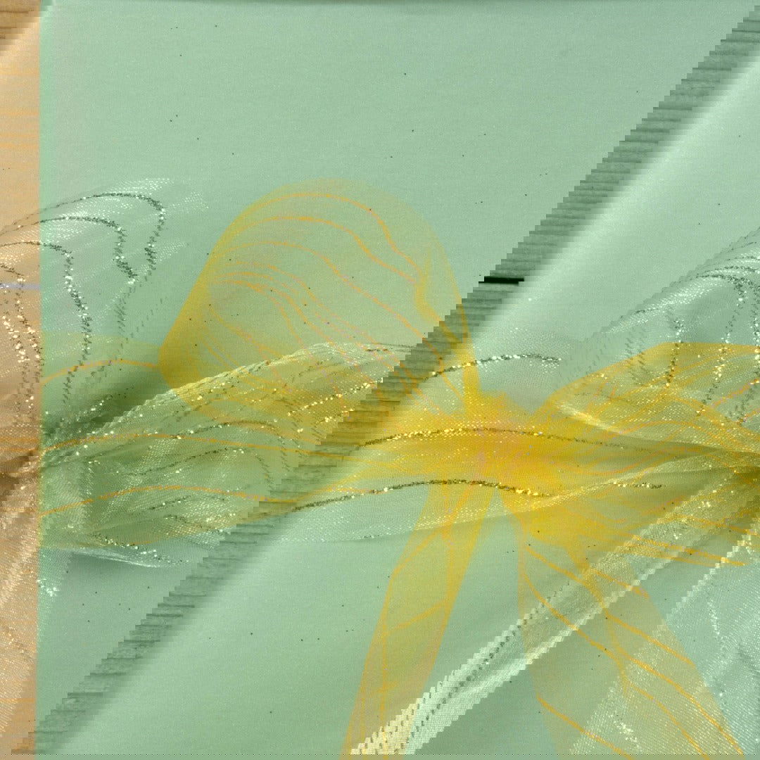 Organzalint Flow Goud - Kadopapier.net