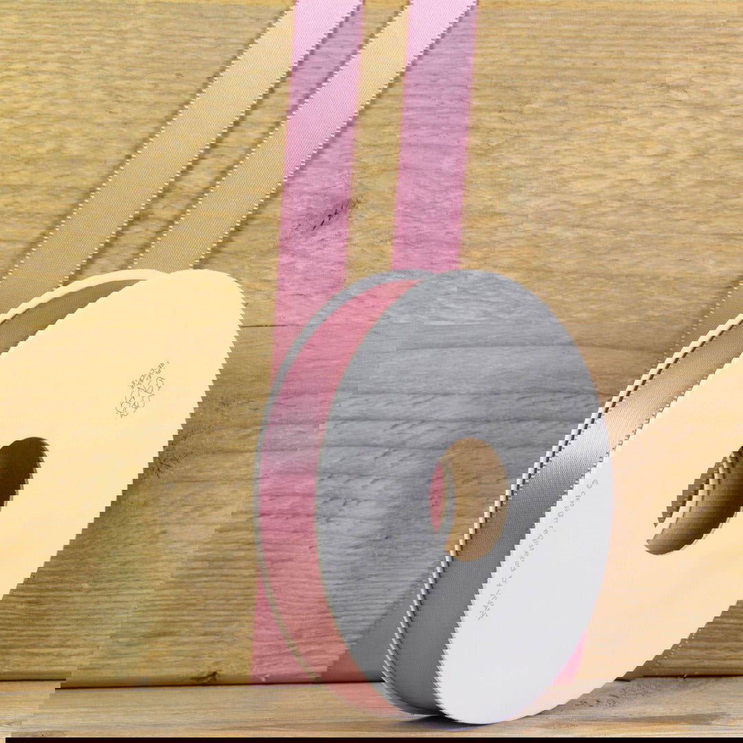 Oud roze Satijnlint - Kadopapier.net