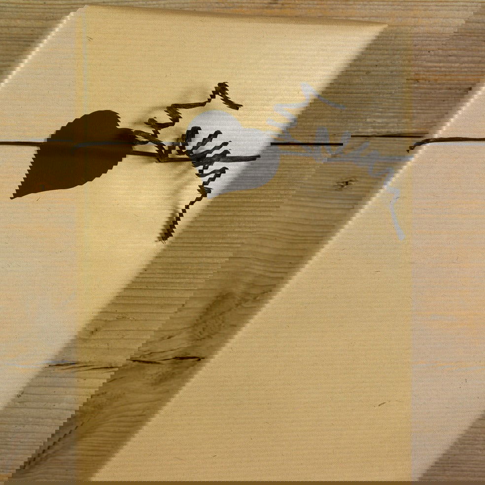 Papieren deco draad Zwart - Kadopapier.net