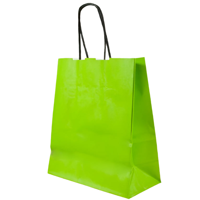 Papieren draagtas Lime - Kadopapier.net