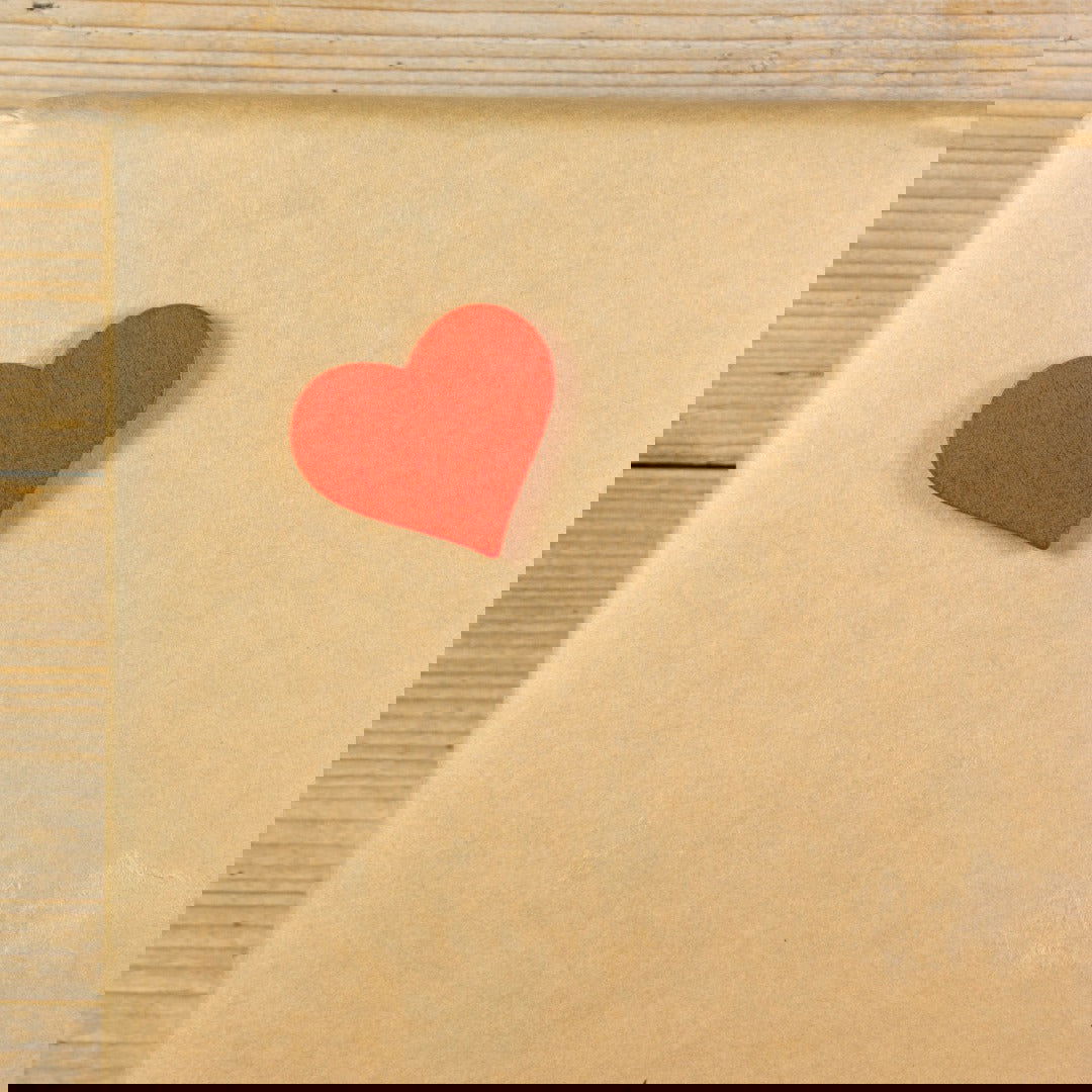 Plakdeco Groot Hart rood - Kadopapier.net