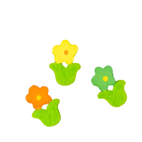 Plakdeco houten Bloemetje - Kadopapier.net