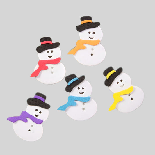 Plakdecoratie Sneeuwpop - Kadopapier.net