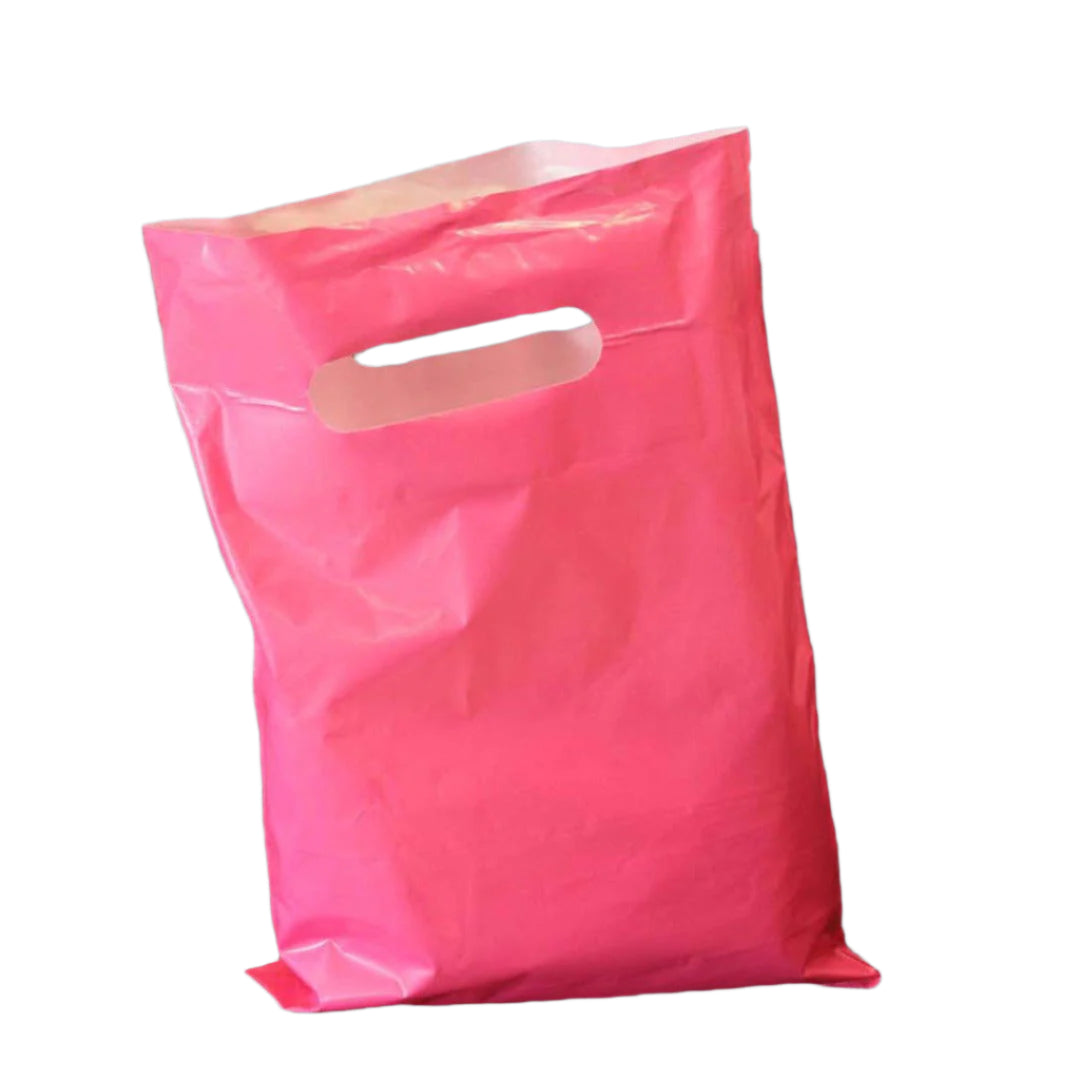 Plastic Draagtas Fuchsia - Kadopapier.net