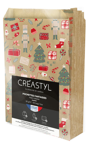 Christmas Bag Mint - 12 + 4.5 x 20 cm &amp; 16 + 8 x 27 cm Gift Bags