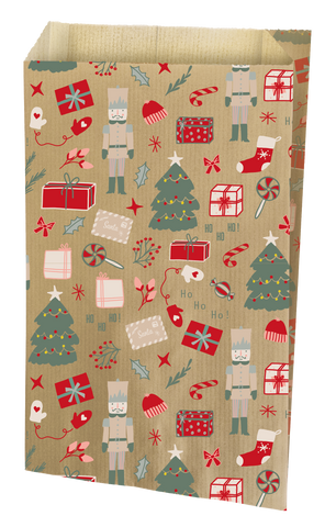 Christmas Bag Mint - 12 + 4.5 x 20 cm &amp; 16 + 8 x 27 cm Gift Bags