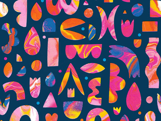 LAVA - Wrapping paper on roll – 50 cm x 100 m – 80 g/m² – FSC Mix – colorful design