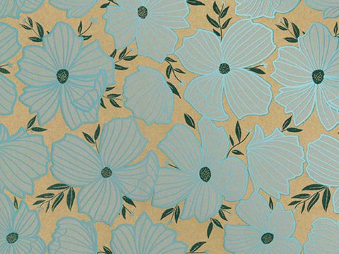 ROSIE FSC Geschenkpapier – Gras/Kraft Set 70x200 cm – 5 Rollen