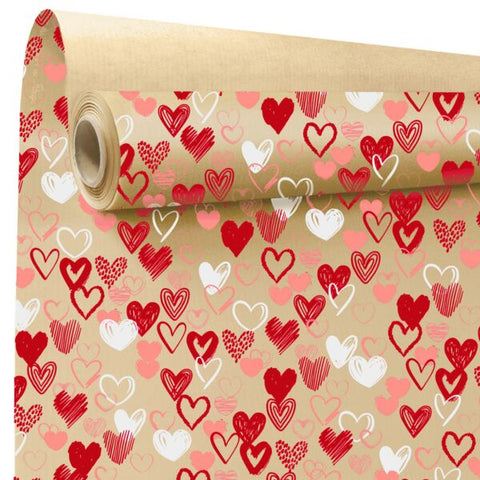 MyLove - Wrapping paper - Heart print - 69cm x 50m 