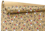 Kraft Kerst Inpakpapier Santa Party