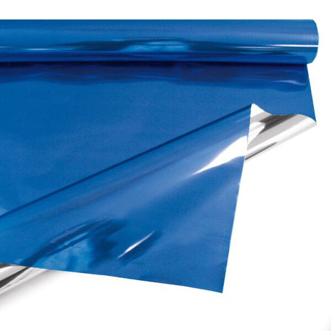 Hochglanz-Wrappingfolie Blau – 35my, 69cm x 50m, Luxus-Optik