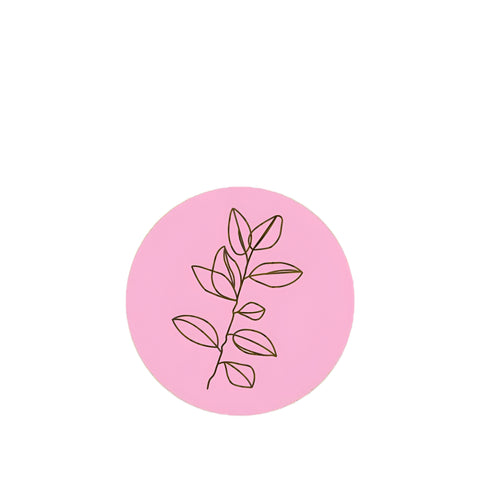 Rond Roze Tak Etiket - Kadopapier.net