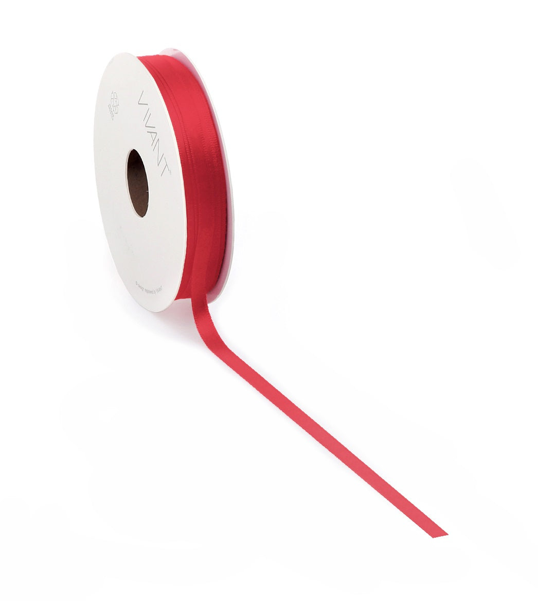 Rood Satijnlint 3-38mm / 25-50m - Kadopapier.net