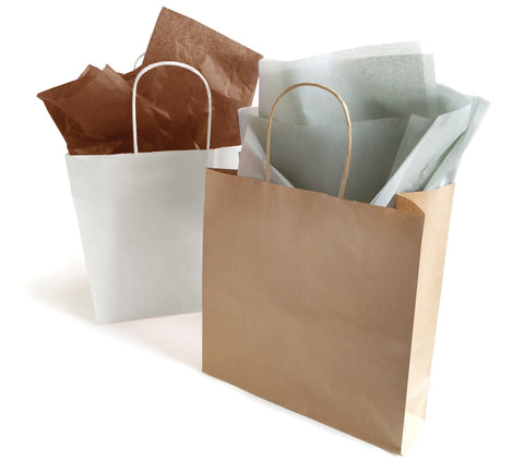 Plain paper bags - 50 pieces