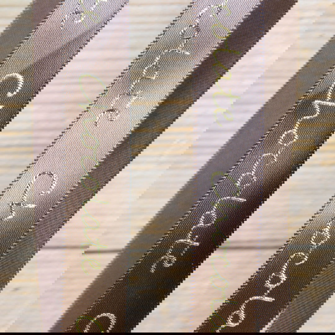 Satijnen Lint Chocolate Bruin - Kadopapier.net