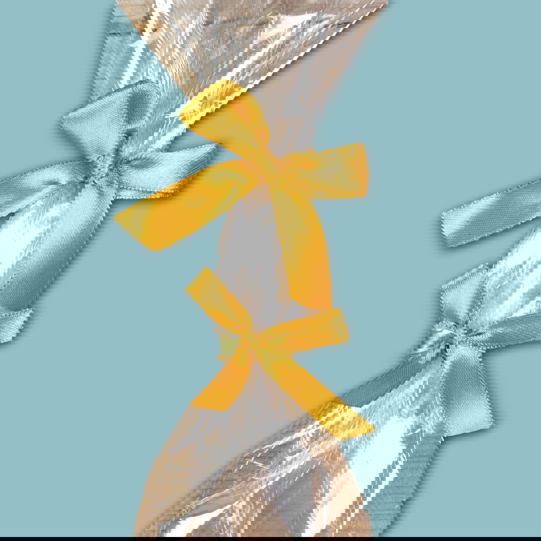 Satijnen Strikjes met Clip Goud - Kadopapier.net