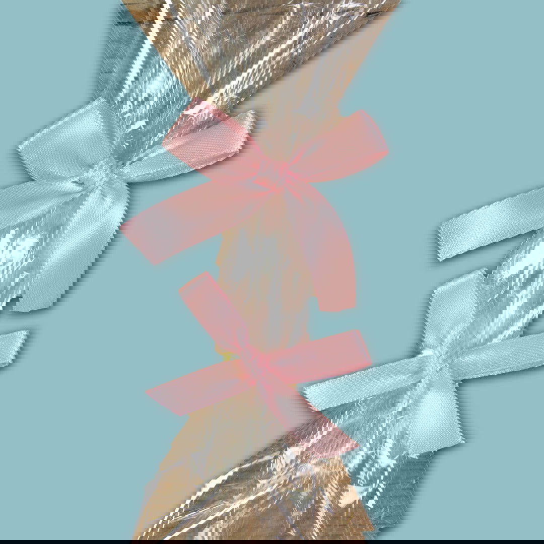 Satijnen Strikjes met Clip Roze - Kadopapier.net