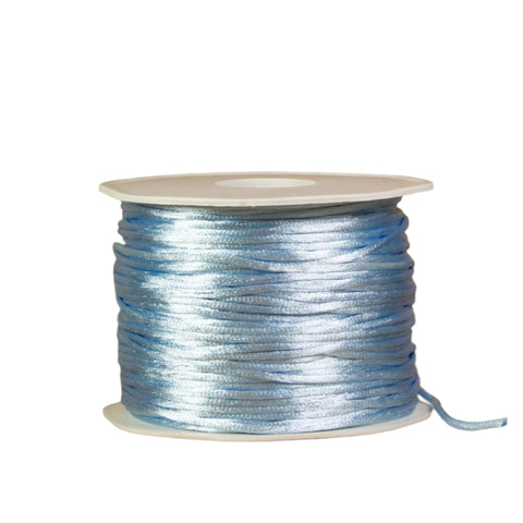 Satijnkoord Licht Blauw - Kadopapier.net