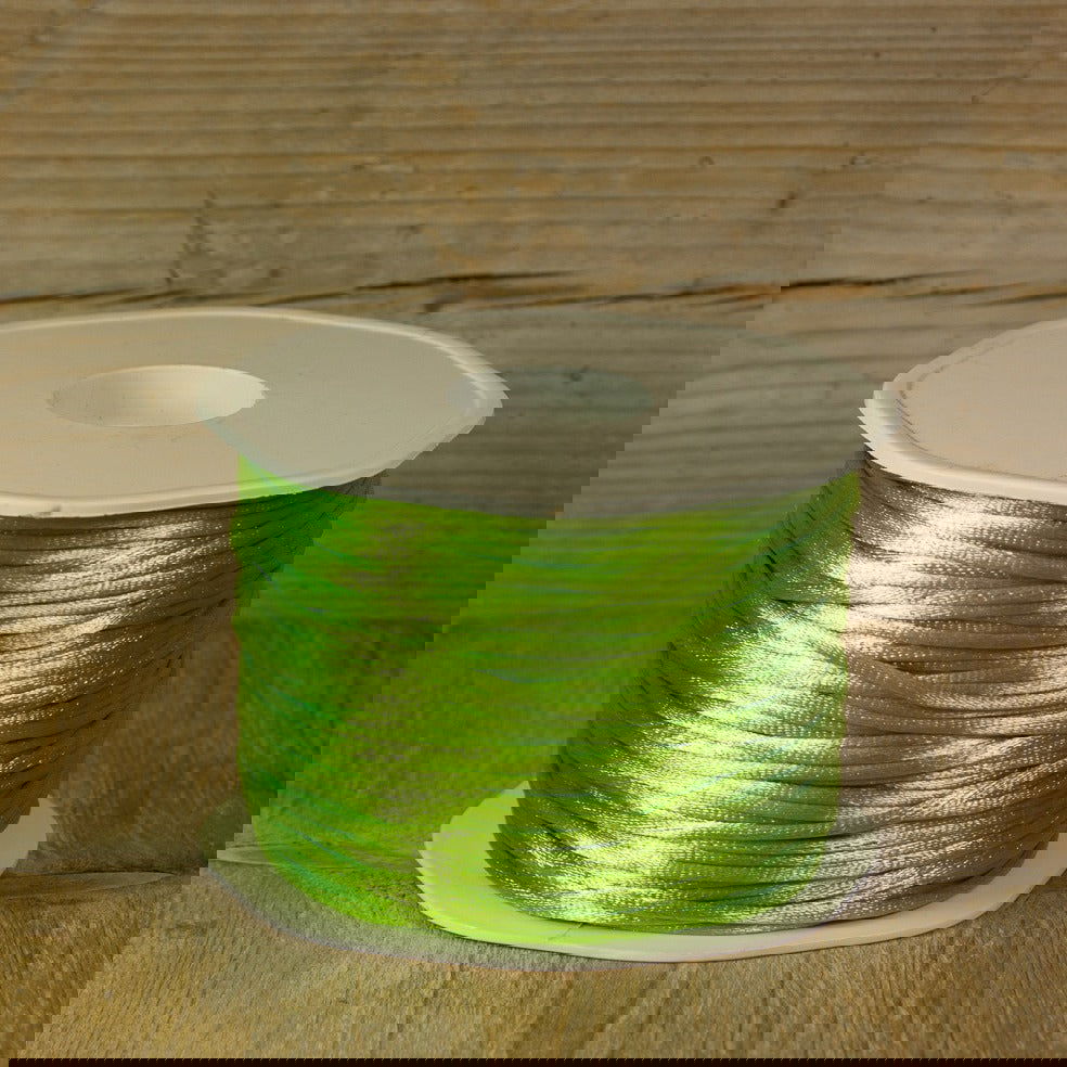 Satijnkoord Lime - Kadopapier.net