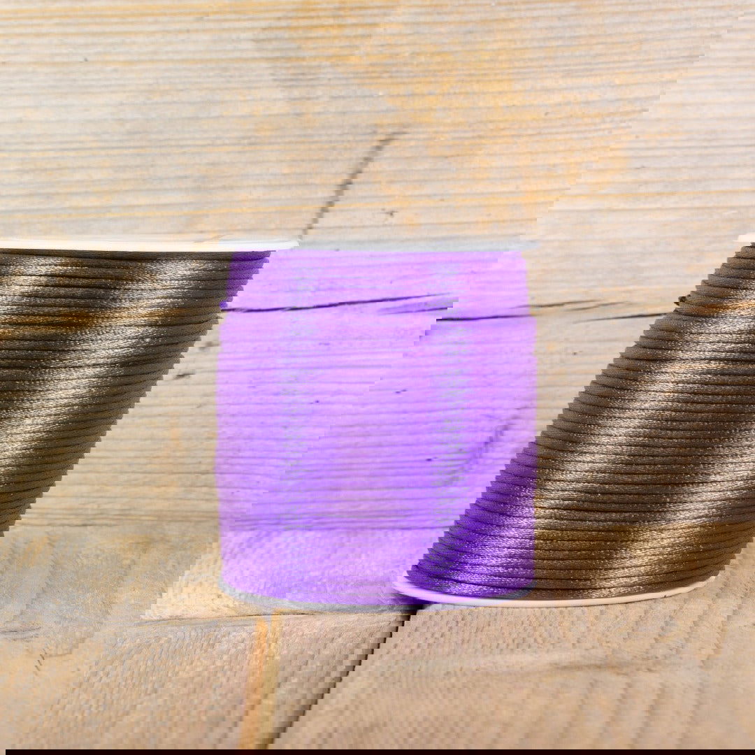 Satijnkoord Paars - Kadopapier.net