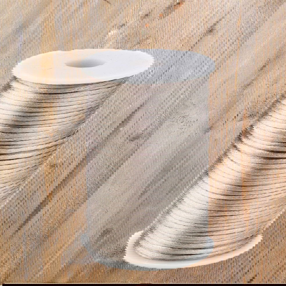 Satijnkoord Taupe - Kadopapier.net