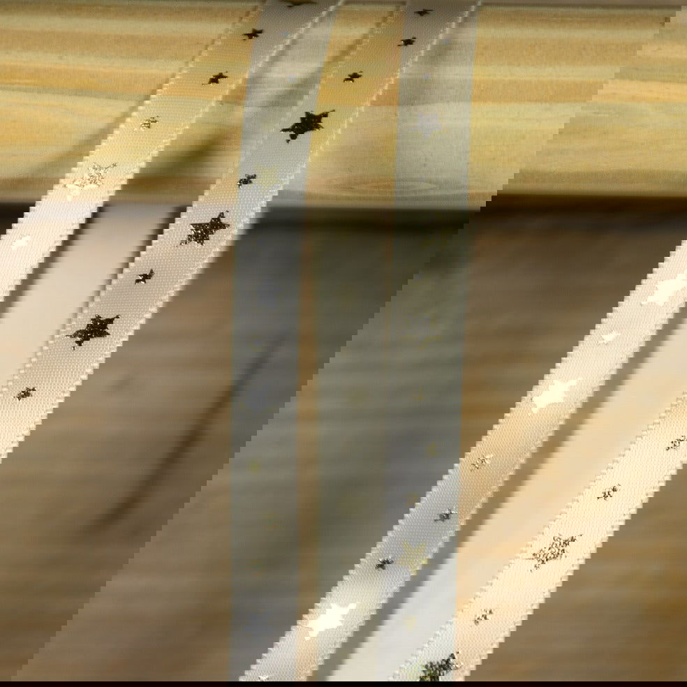 Satijnlint Little Star Champagne - Kadopapier.net