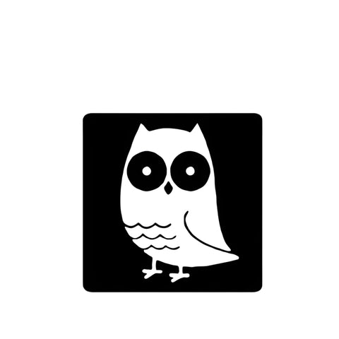 Schoolbord etiket Uil - Kadopapier.net