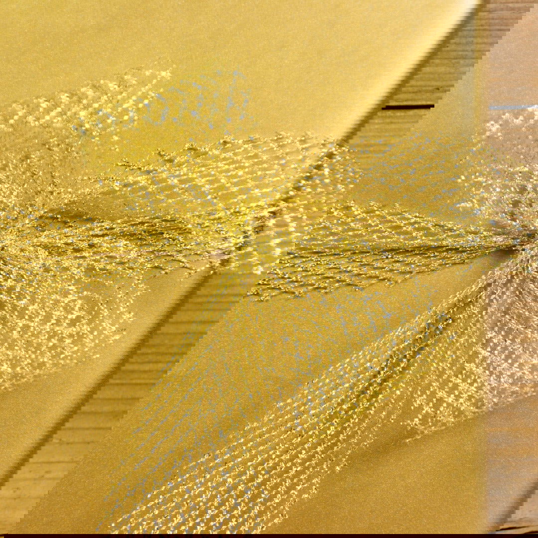 Shiny Mesh Goud - Kadopapier.net