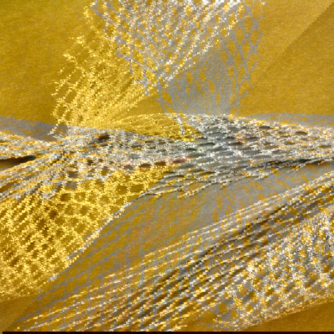 Shiny Mesh Zilver - Kadopapier.net